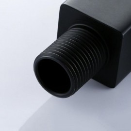 Black Kitchen Faucet Wall Mounted Copper Cold Water Right Hand Switch Handle