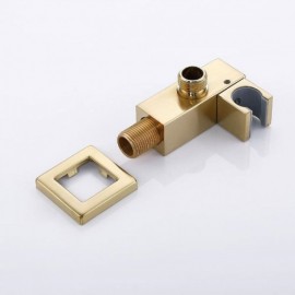 Brushed Gold Finish Thermostatic Shower System For Bathroom For Ceiling Shower Head