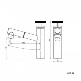 Classic Black Single Handle Basin Mixer