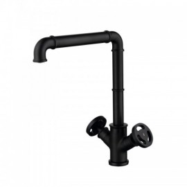 Classic Black Double Handle Modern Kitchen Mixer Faucet