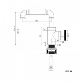 Classic Black Copper Basin Mixer Single Handle For Bathroom