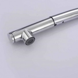 Pull-Out Kitchen Faucet In Chrome-Plated Copper Single Handle