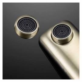 Brushed Gold/Black Copper Wall Mounted Basin Mixer For Bathroom