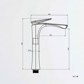 Modern Basin Faucet Brushed Gold/Chrome For Bathroom