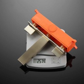 Wall Mounted Brushed Gold/Black Double Handle Basin Mixer For Bathroom