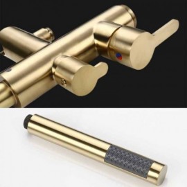 Floor-Standing Bathtub Mixer In Gold Stainless Steel For Bathroom