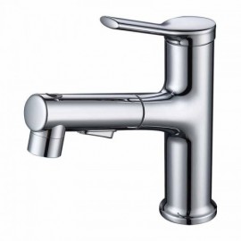Basin Mixer With Black/Chrome Hand Shower