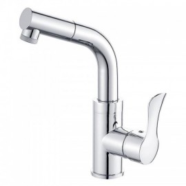 Modern Sink Faucet With Hand Shower For Bathroom Black/Chrome