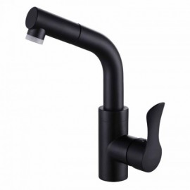 Modern Sink Faucet With Hand Shower For Bathroom Black/Chrome
