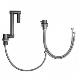 Concealed Stainless Steel Sink With Mixer Faucet Single Bowl With Lid