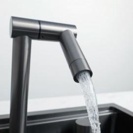 Concealed Stainless Steel Sink With Mixer Faucet Single Bowl With Lid