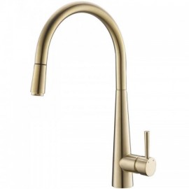 Modern Brushed Gold Kitchen Mixer For Bathroom