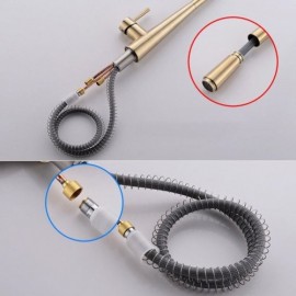 Modern Brushed Gold Kitchen Mixer For Bathroom