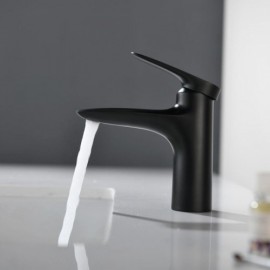 Single Handle Bathroom Sink Faucet Black/Chrome/Grey/Brushed Gold