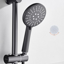 Black Stainless Steel Recessed Bathtub Faucet For Bathroom