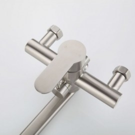 Modern Brushed Stainless Steel Bathtub Faucet For Bathroom