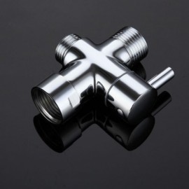 Brushed Stainless Steel Bathroom Bidet Faucet Push Switch