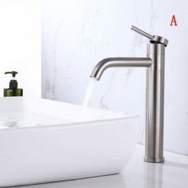 Modern Style Washbasin Faucet In Stainless Steel For Bathroom