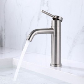 Stainless Steel Sink Faucet 180° Rotating Nozzle For Bathroom