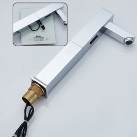 Touchless Smart Basin Faucet With Infrared Sensor For Bathroom Gold/Chrome