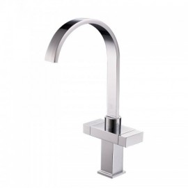 Modern Square 2-Handle Kitchen Mixer Faucet Chrome/Brushed Nickel
