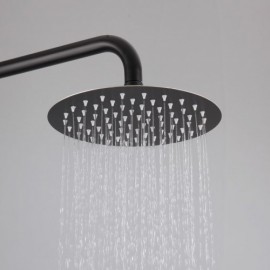 Black Stainless Steel Shower Faucet With Faucet For Bathroom