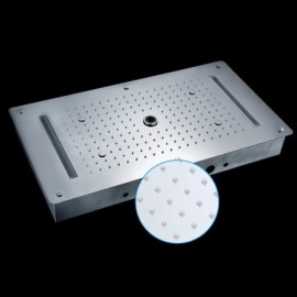 Warm White Led Thermostatic Style Recessed Shower Faucet For Bathroom