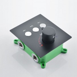 Thermostatic Black Shower Faucet Model Without/With Led