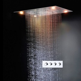 Multifunctional Led Recessed Cold Hot Shower Faucet For Bathroom