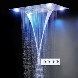 Multifunctional Led Recessed Cold Hot Shower Faucet For Bathroom
