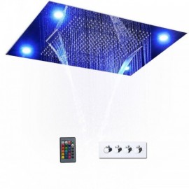 Multifunctional Led Recessed Cold Hot Shower Faucet For Bathroom