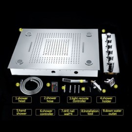 Multifunctional Led Thermostatic Shower Faucet For Bathroom