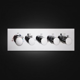 Modern Thermostatic Led Shower Faucet Recessed Style