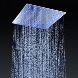 Led Thermostatic Shower Faucet With 2 Handles For Bathroom