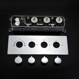 Led Thermostatic Shower Faucet With 2 Handles For Bathroom