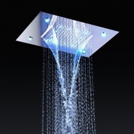 Modern Chrome Led Thermostatic Shower Faucet For Bathroom