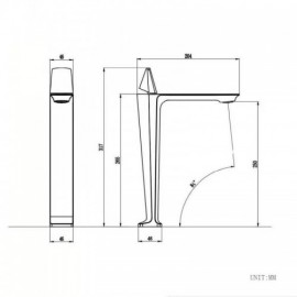 Modern Chrome Copper Basin Faucet For Bathroom