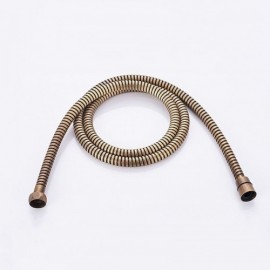 Retro Brass Shower Faucet 2 Holes 2 Handles Wall Mounted