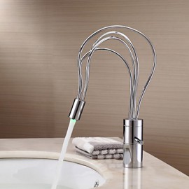 Color Changing LED Bathroom Sink Tap - Chrome Finish