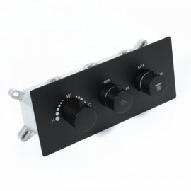 Black Thermostatic Dual Function Shower Valve Concealed Box Included