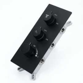 Black Thermostatic Dual Function Shower Valve Concealed Box Included