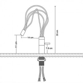 Color Changing LED Bathroom Sink Tap - Chrome Finish