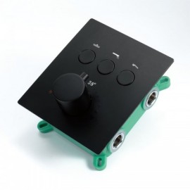 3-Function Concealed Thermostatic Shower Valve Black/Chrome