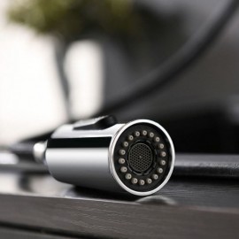 Contemporary Chrome Kitchen Faucet With Removable Nozzle