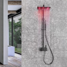 Black Led Lift-Up Shower Faucet For Bathroom