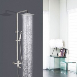 Modern Lifting Shower Faucet With Rotating Faucet For Bathroom Wall Mounting