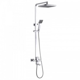 Modern Lifting Shower Faucet With Rotating Faucet For Bathroom Wall Mounting