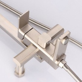 Modern Lifting Shower Faucet With Rotating Faucet For Bathroom Wall Mounting