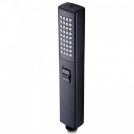Black Square Handheld Shower Head Multi-Function Bathroom Shower Head Black/Chrome
