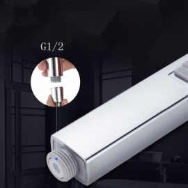 Black Square Handheld Shower Head Multi-Function Bathroom Shower Head Black/Chrome